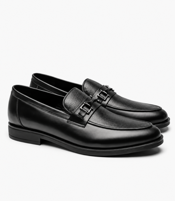 Preston: Mocassin Homme - Cuir Noir